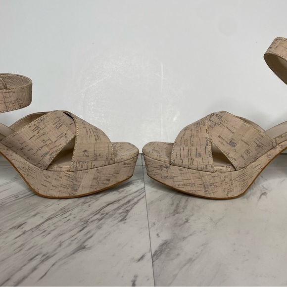Jeffery Campbell Amma Cork Platform Heeled Sandal 10 - Picture 6 of 14